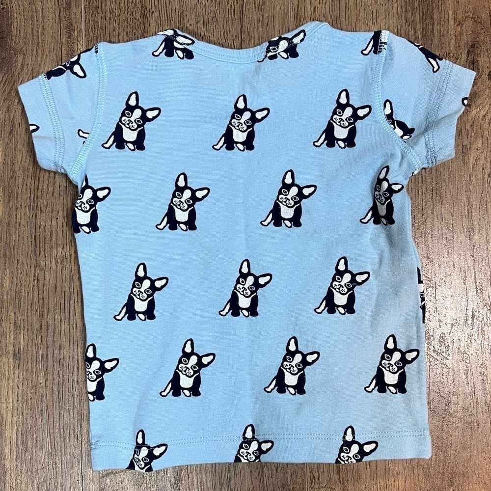 CLEAR-OUT Monica + Andy Bulldog Novelty Print‎ Organic Cotton Tee Shirt - Picture 2 of 5